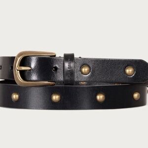 Lucky Brand Black and Gold Studded Belt, Medium. SAME DAY SHIPPING!